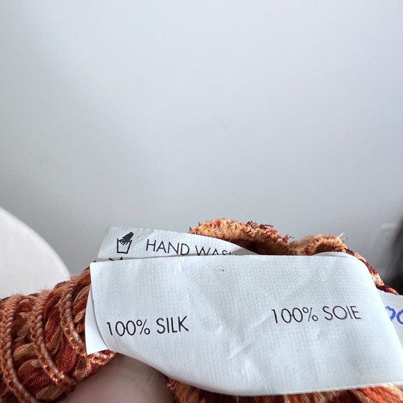 NWT Poupette St Barth Jena Ruffled Smocked Leopard Orange Mini Silk Dress M - Picture 7 of 7